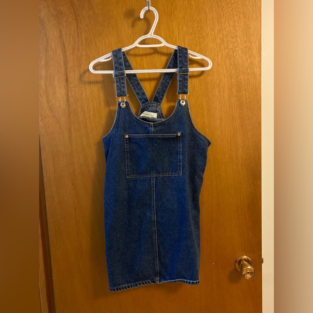 Denim Blue Overall Dress